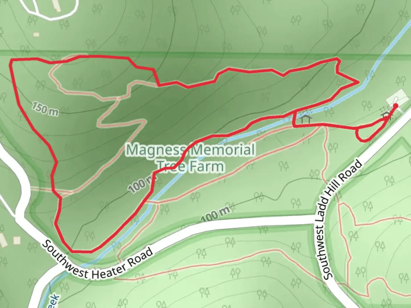 An image depicting the trail South Fork Corral Creek and Nagle Loop Trail and its surrounding area.