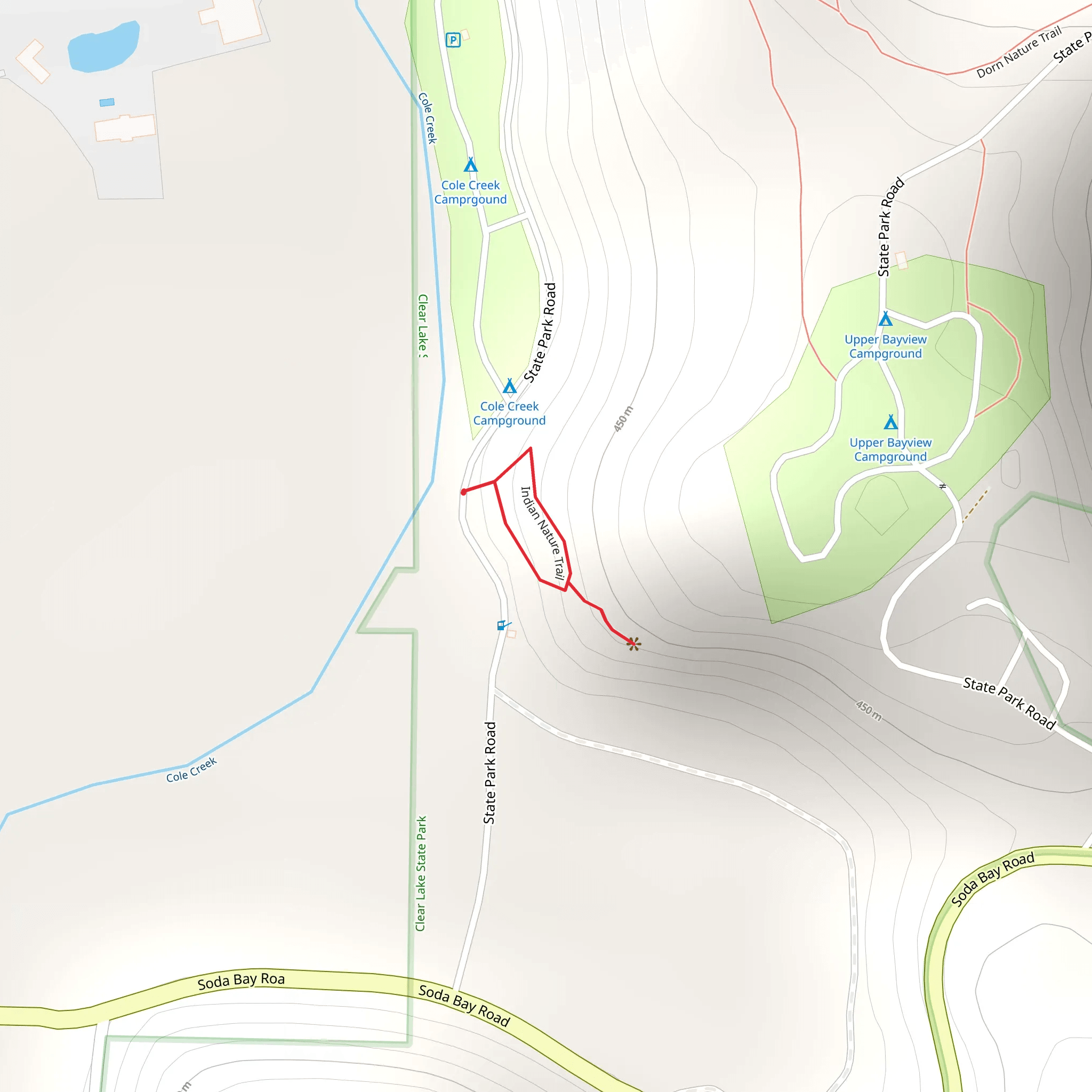 Indian Nature Loop Trail mobile static map