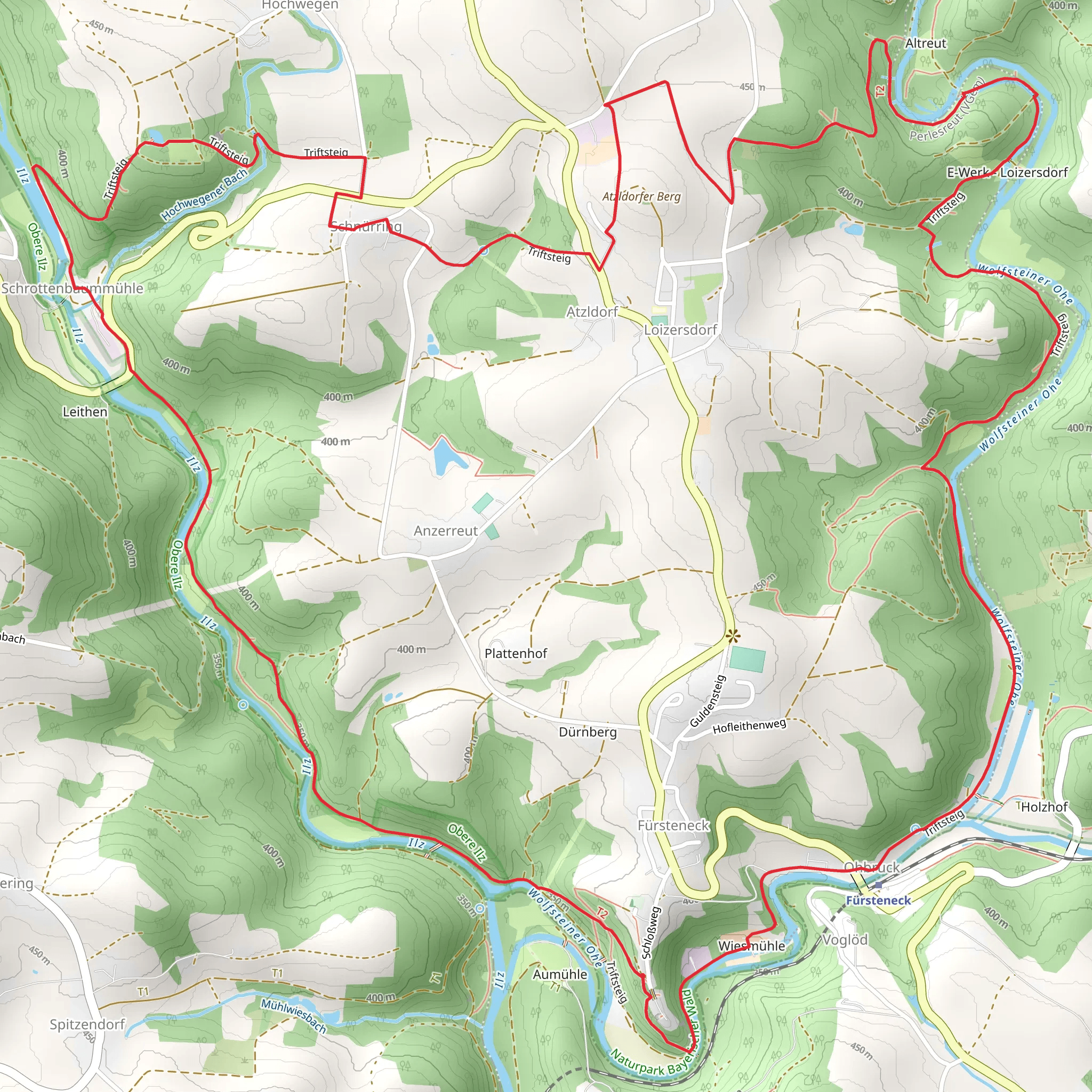 Fürstenecker Triftsteig mobile static map