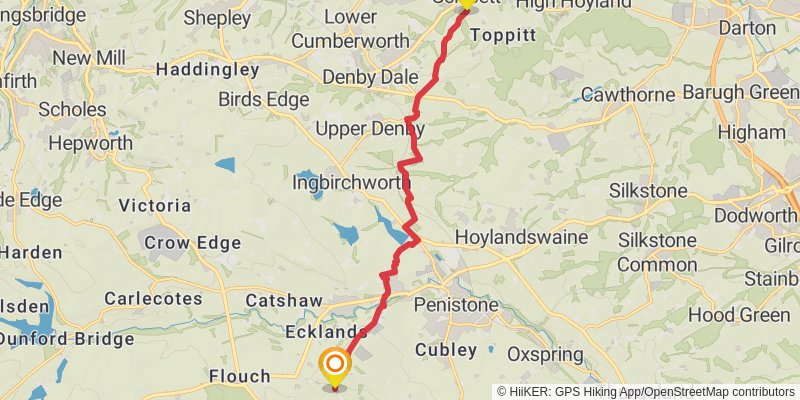 Clough Walk stage 7 Map