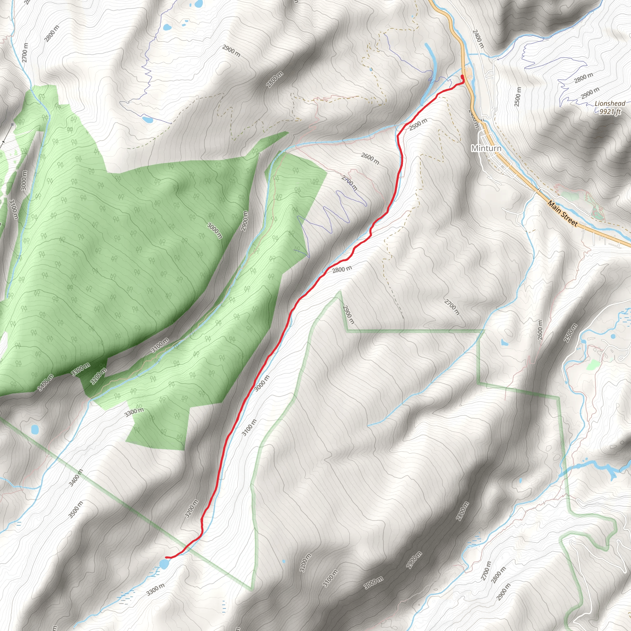 Grouse Lake Trail mobile static map