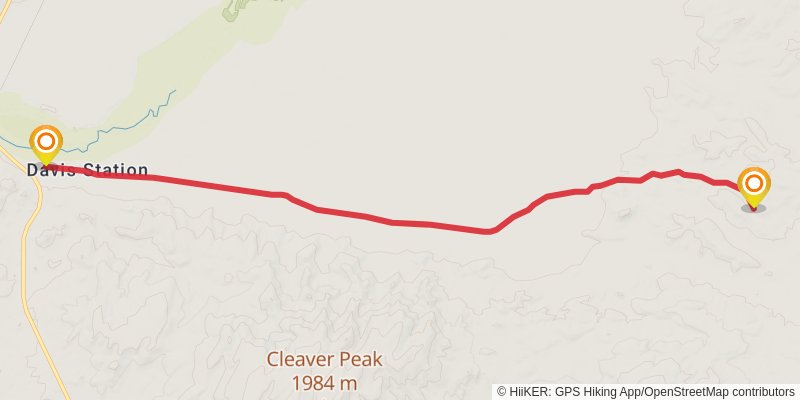 American Discovery Trail North Route stage 350 Map