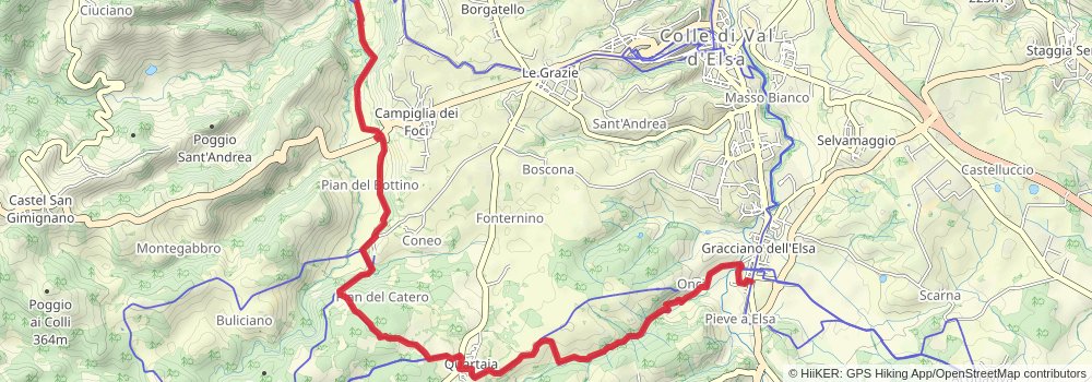 Via Francigena alt 6 Map
