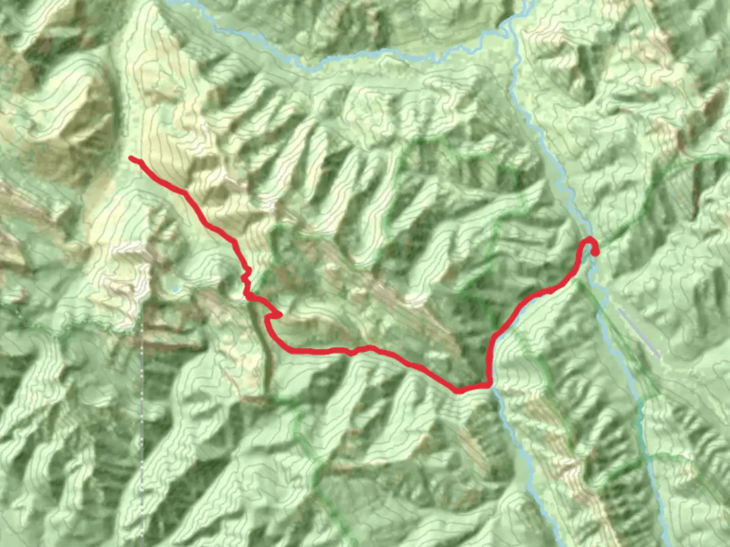 An image depicting the trail East Fork Ahorn Creek via Continental Divide Trail and its surrounding area.