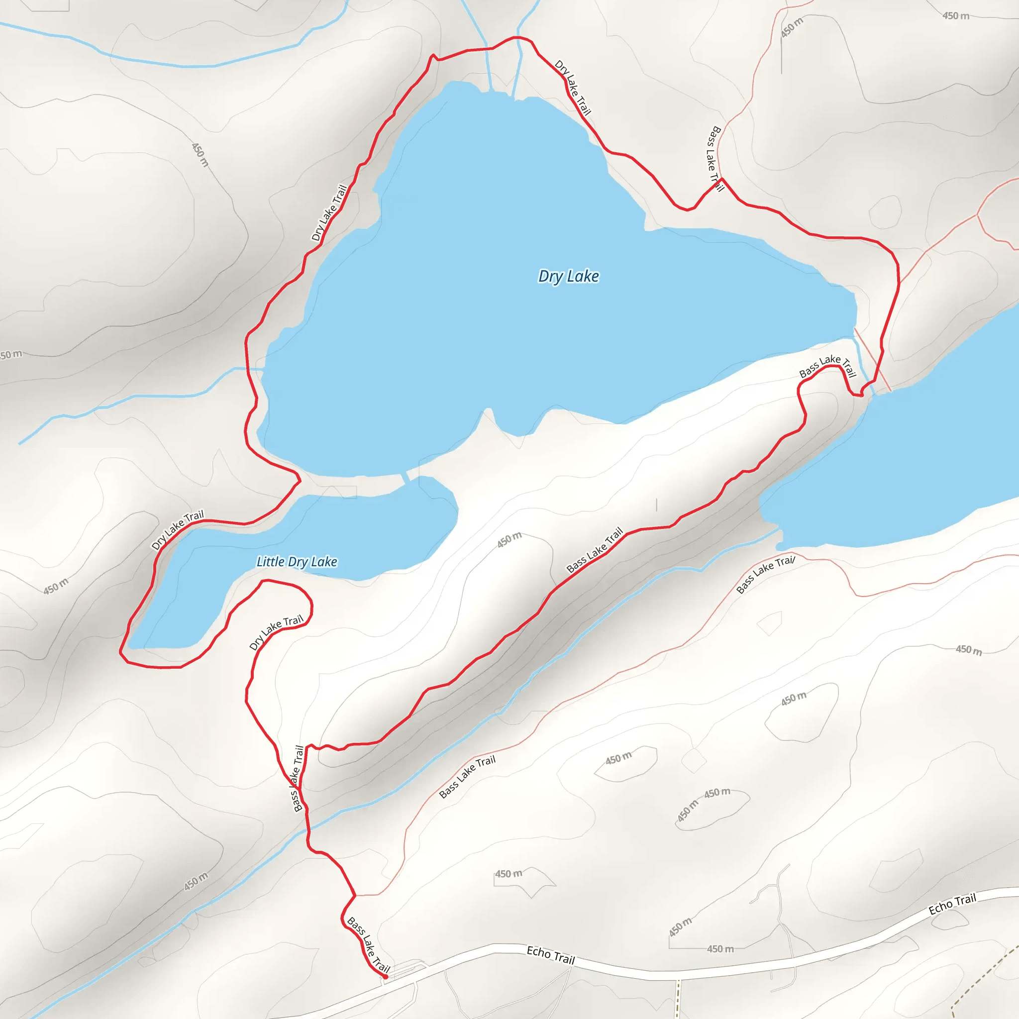 Dry Lake Loop mobile static map