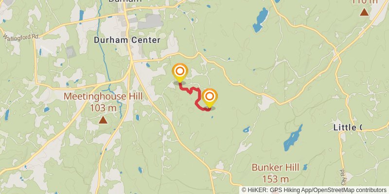 Mattabesett Trail spur 1 Map