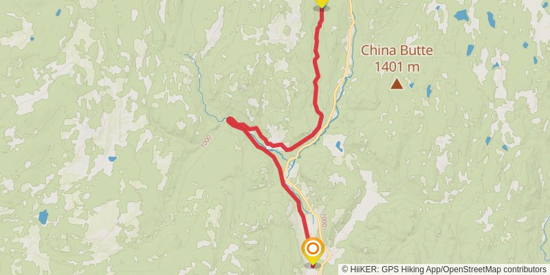 Kettle Valley Rail Trail stage 13 Map