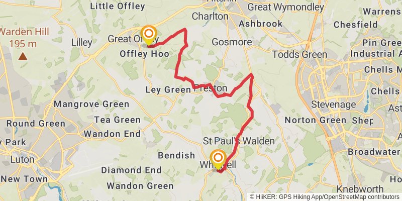 North Chiltern Trail stage 3 Map