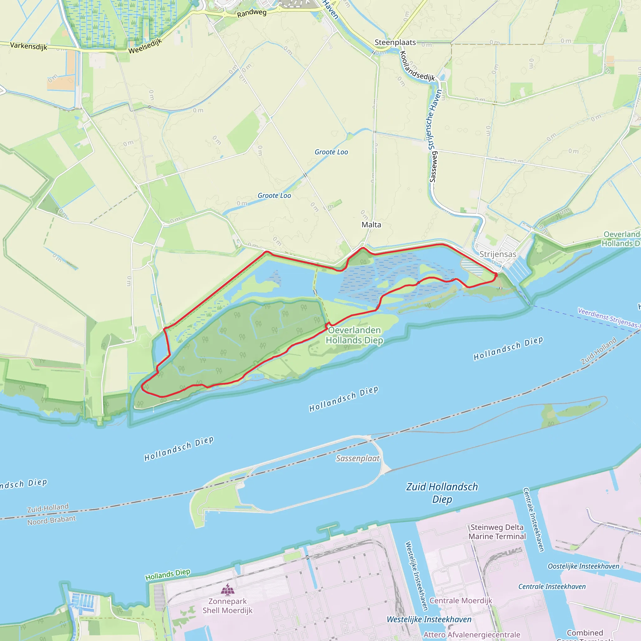 Land Van Essche and Buitenlanden Loop mobile static map