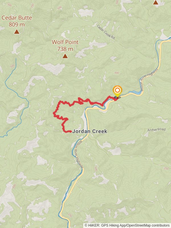 Wilson River Trail Out and Back