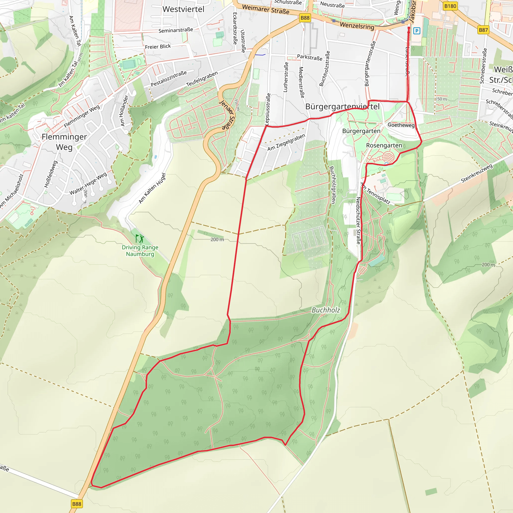 Rundweg Buchholz mobile static map