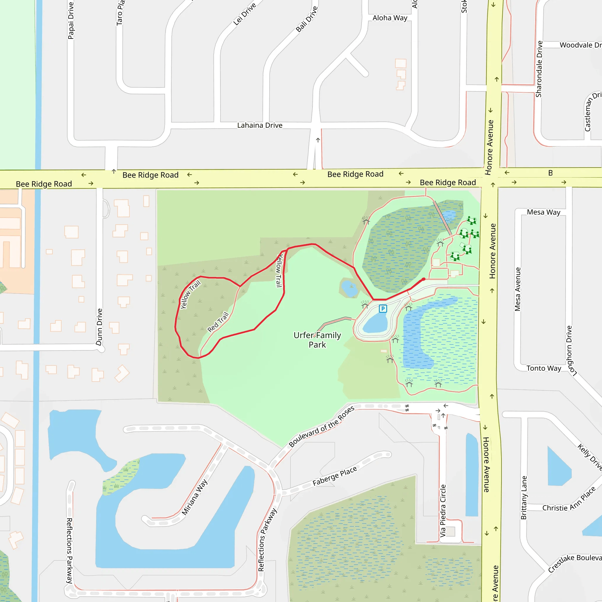 Urfer Family Park Loop mobile static map