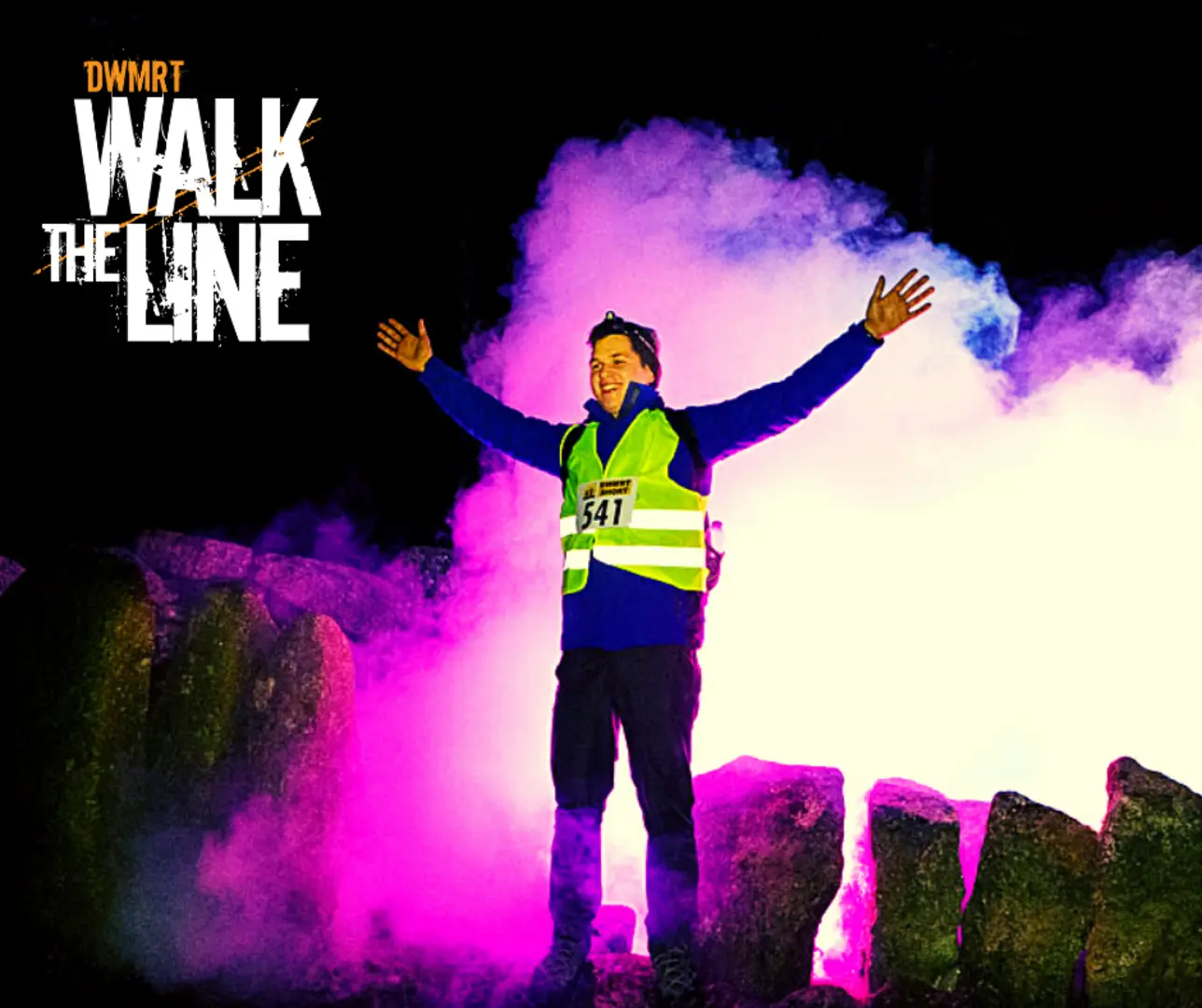 An image depicting the trail Walk the line 2022 - Long Route and its surrounding area.