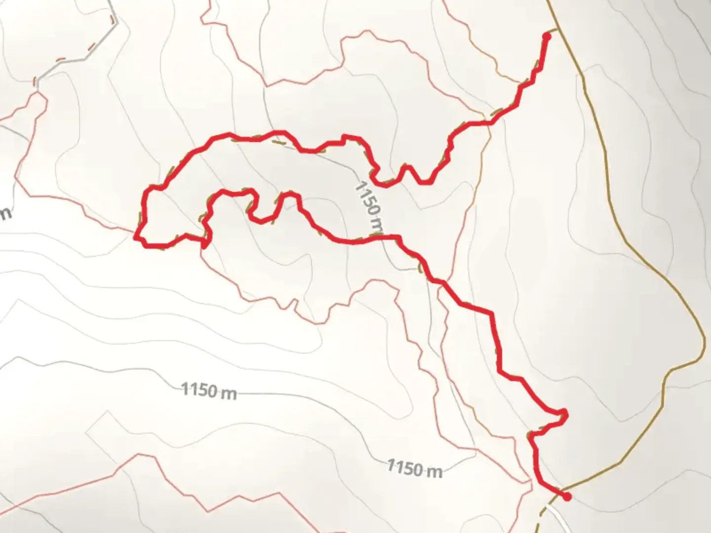 An image depicting the trail Sidewinder Trail and its surrounding area.
