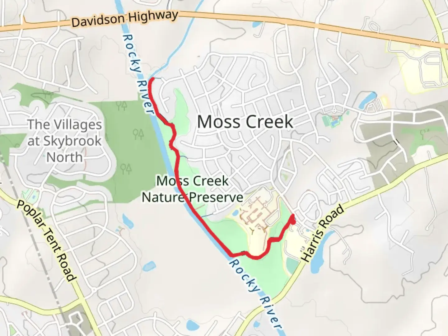 An image depicting the trail Hector Henry 2 and Nature Trail access Pathway and its surrounding area.