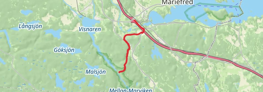 Sörmlandsleden Trail spur 6 Map