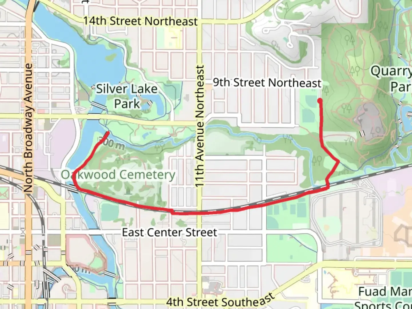 An image depicting the trail Civic Center Trail and its surrounding area.