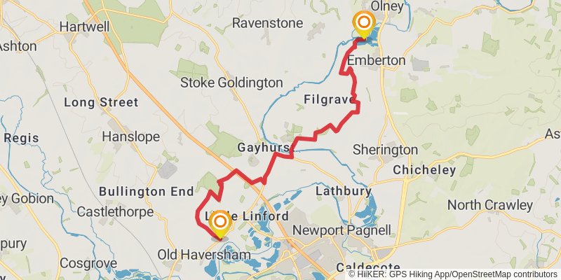 Buckinghamshire Way stage 7 Map