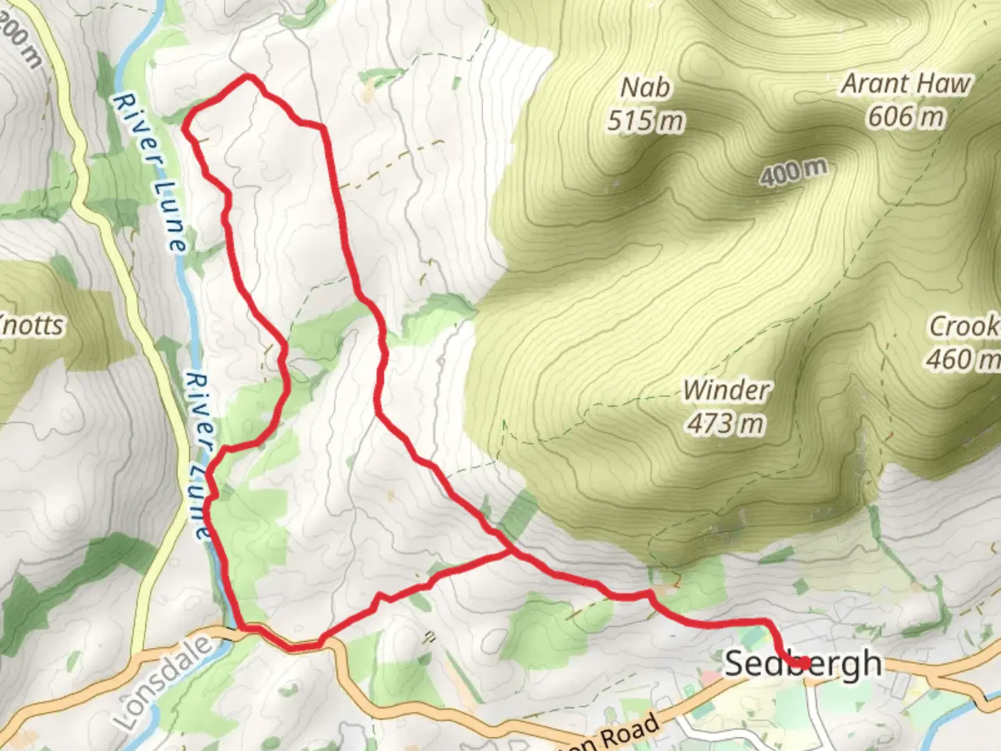 An image depicting the trail Sedberge and River Lune Loop and its surrounding area.