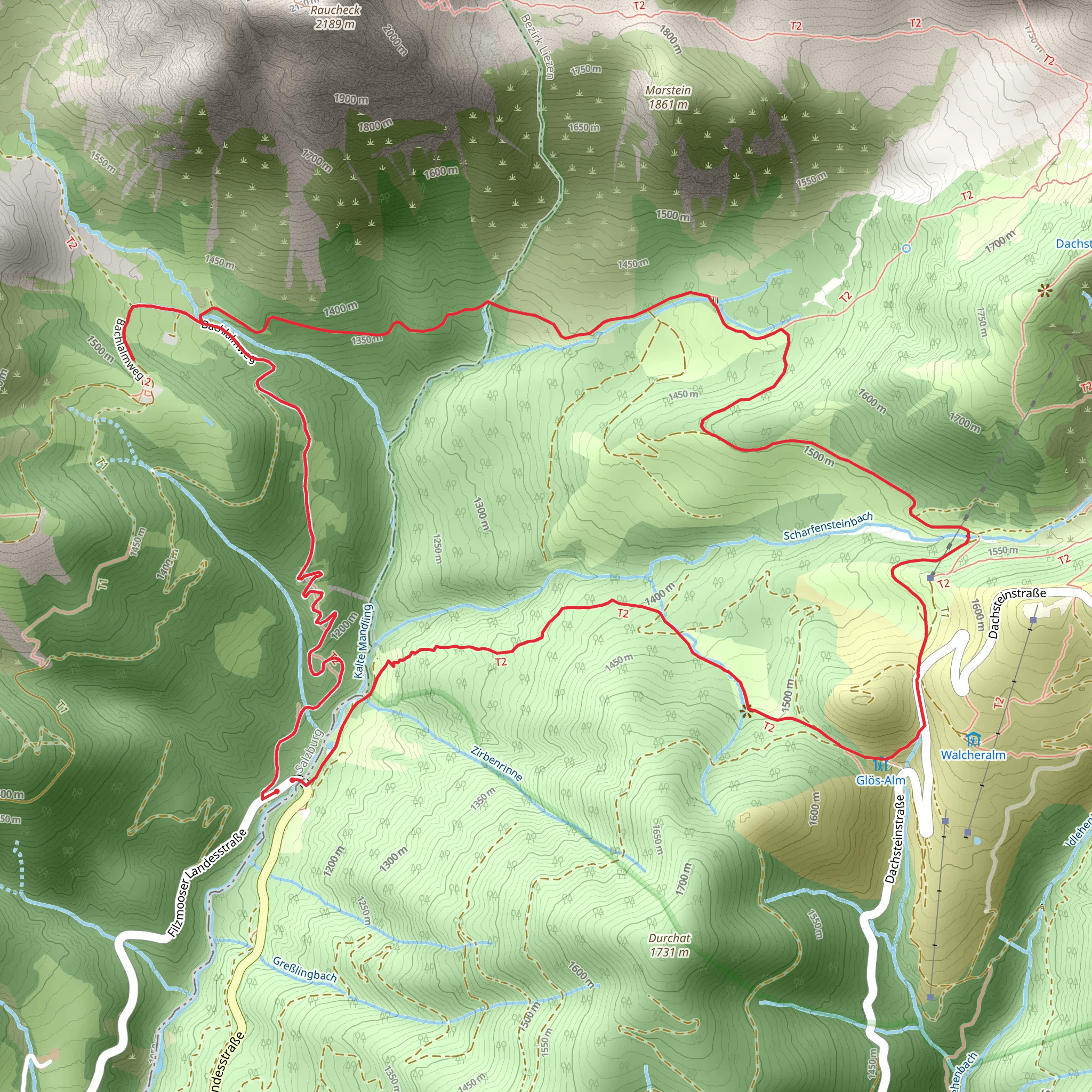 Maralm Loop Trail mobile static map