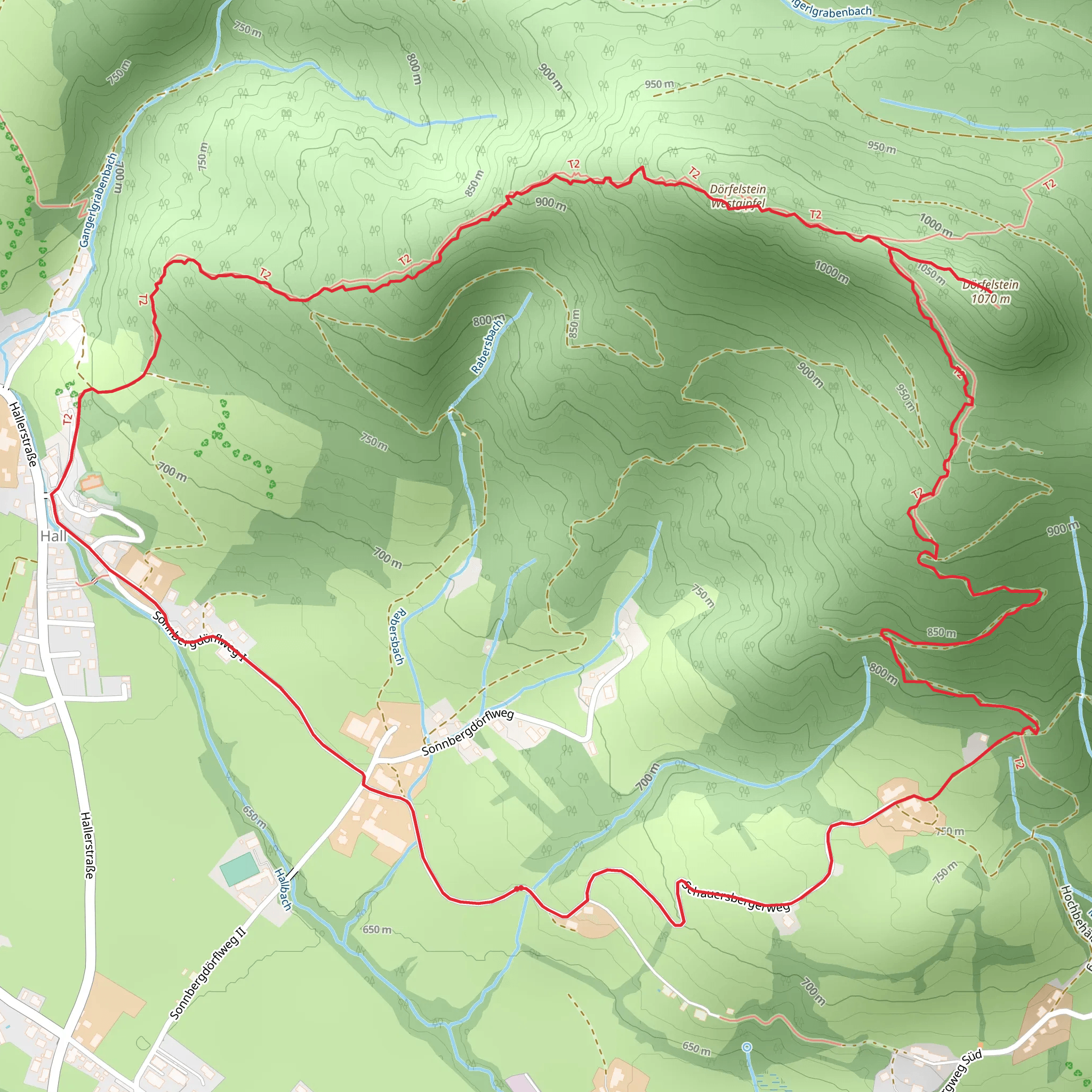 Dörfelstein Loop mobile static map
