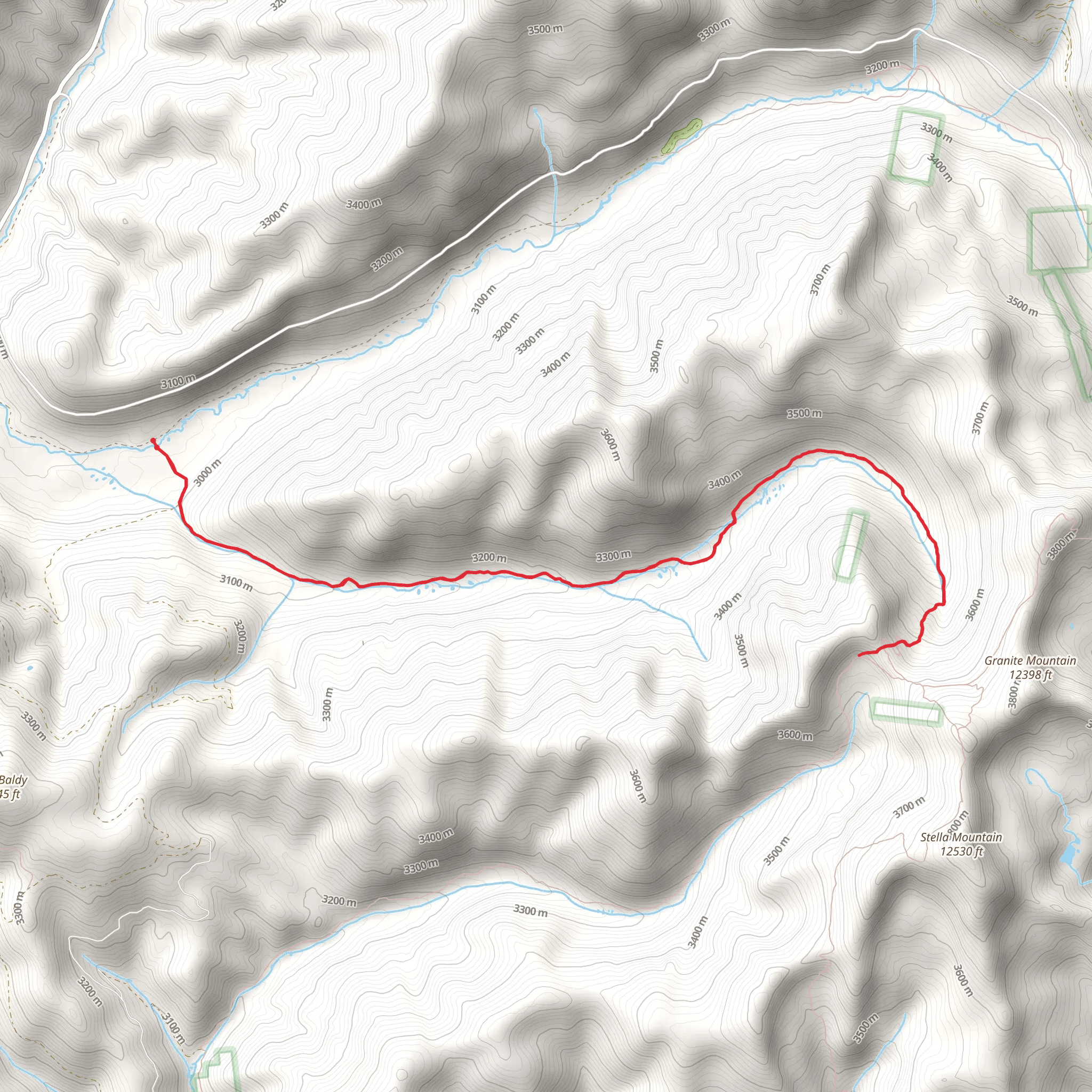 South Quartz Trail mobile static map