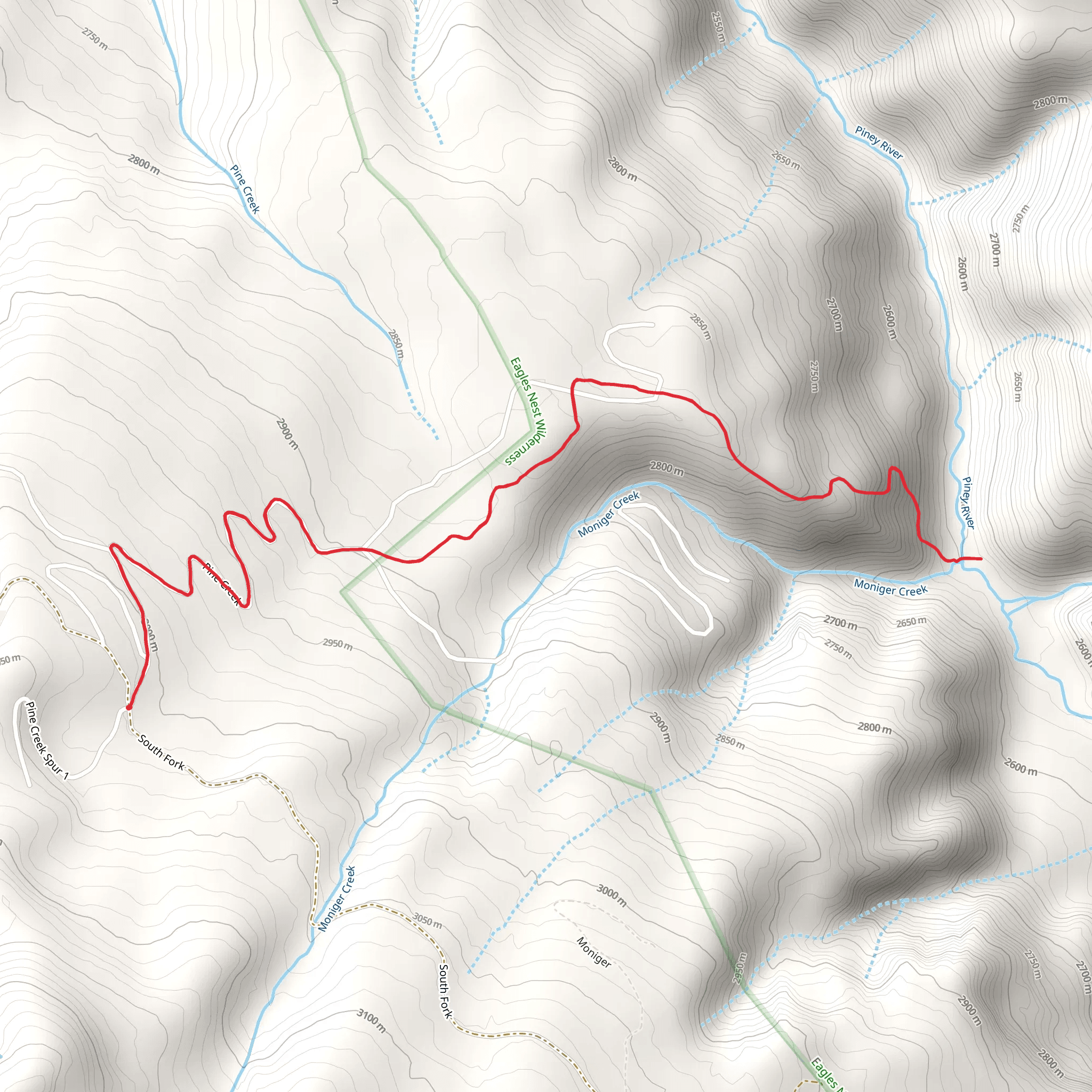 Moniger Trail mobile static map