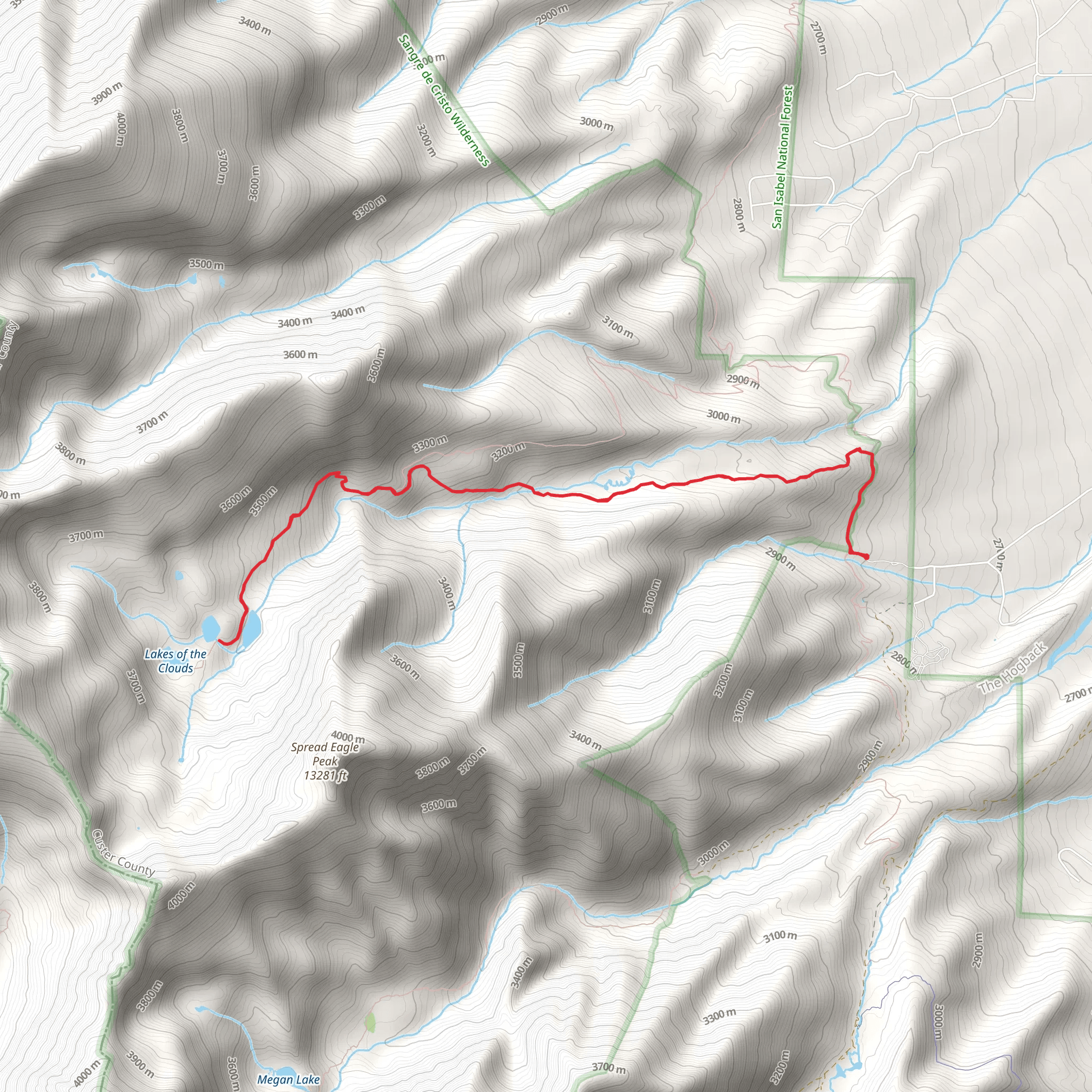 Lake of the Clouds - Swift Creek mobile static map