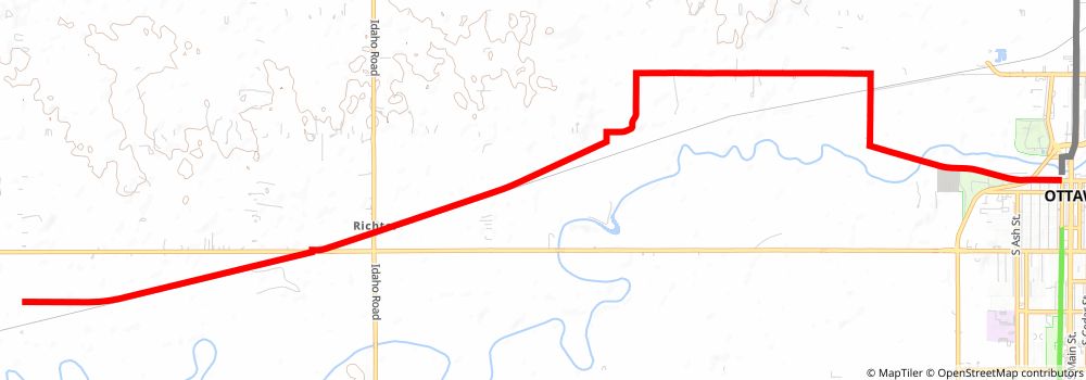American Discovery Trail South Route stage 170 Map