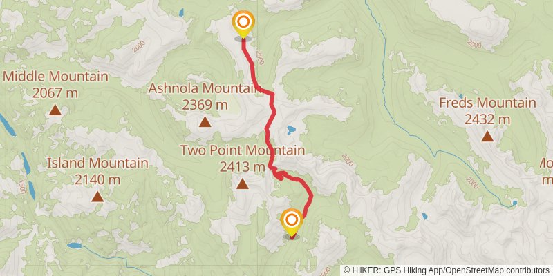 Larch Creek Trail stage 3 Map