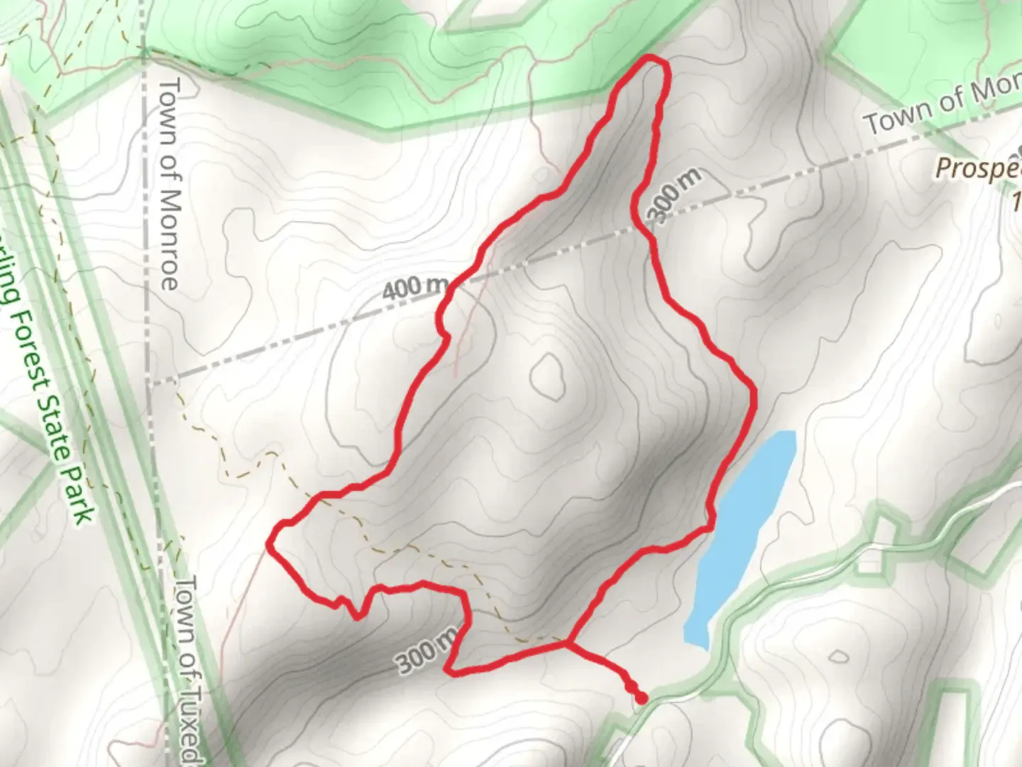 An image depicting the trail Doris Duke Trail and Alley Trail Loop and its surrounding area.