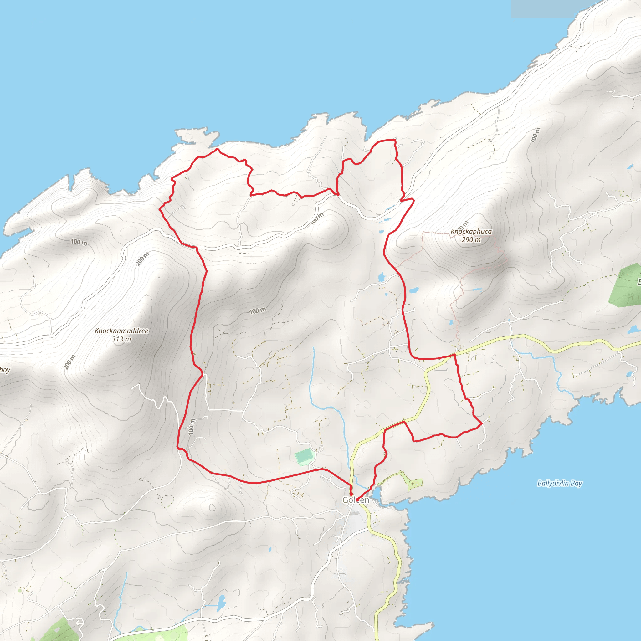 Fastnet Gortdubh Loop Walk mobile static map