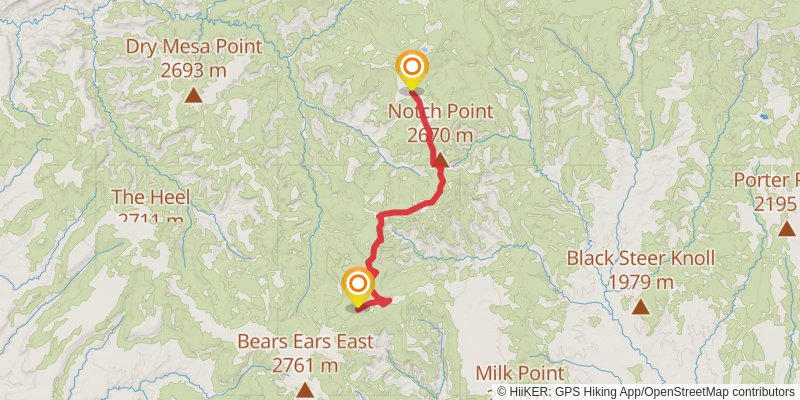 American Discovery Trail - Utah stage 20 Map