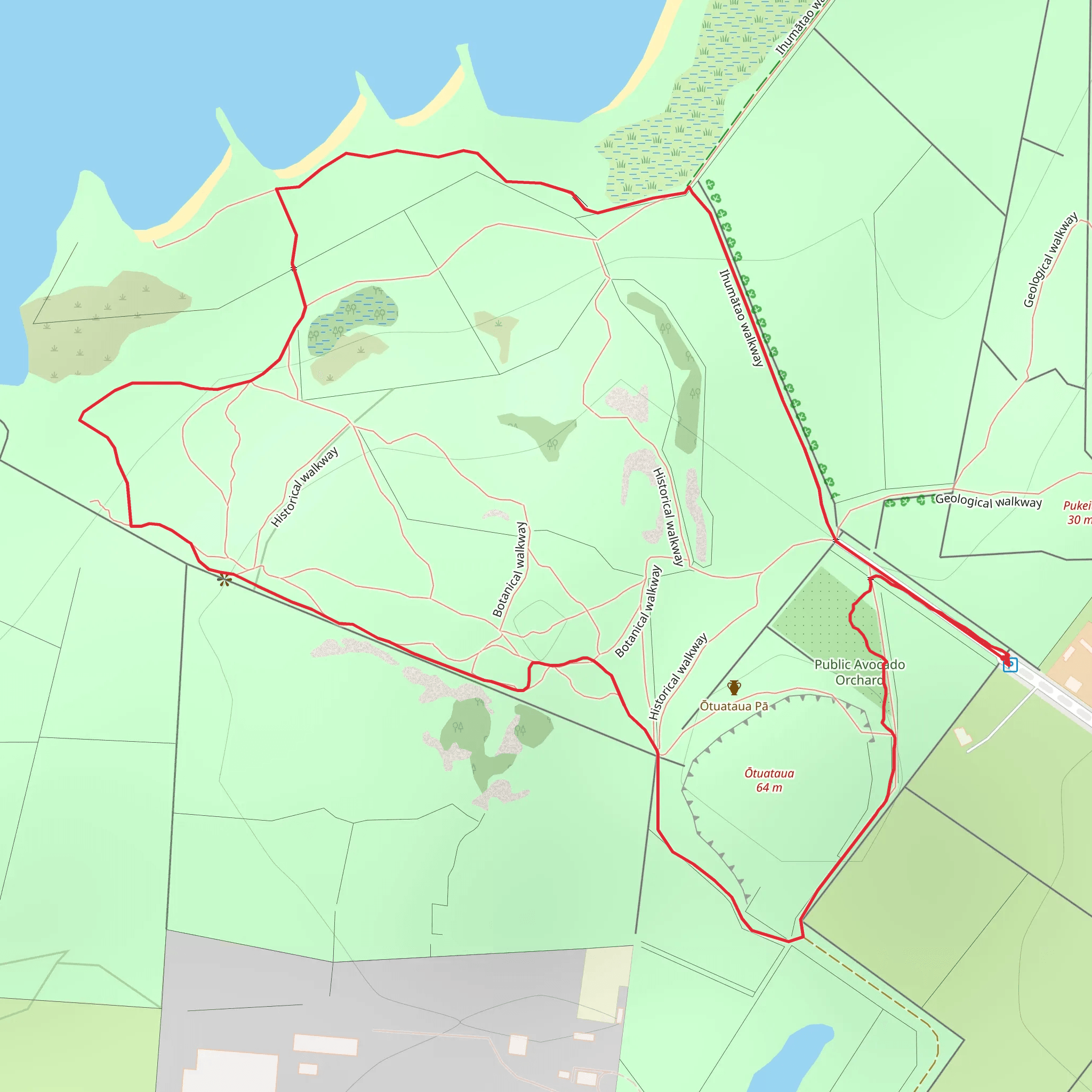 Otuataua Stonefields Historic Reserve Walk mobile static map