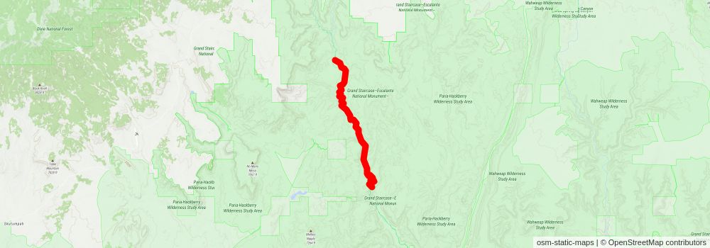 Southwestern Horseshoe Trail stage 38 Map