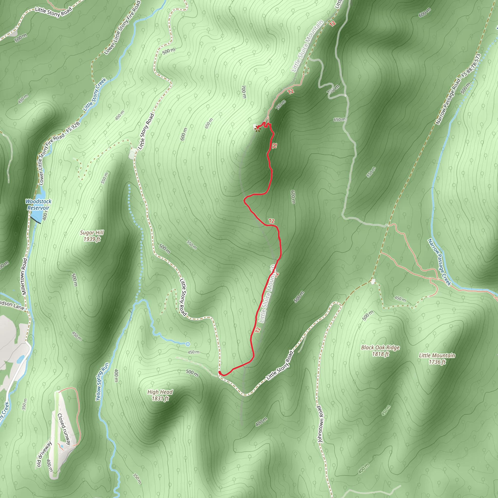 Little Schloss Trail mobile static map