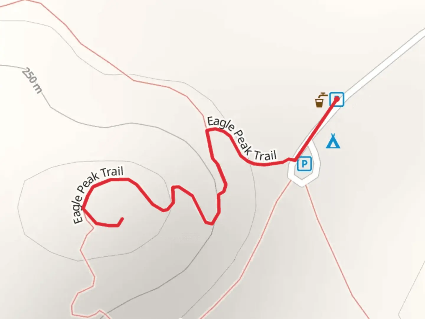 An image depicting the trail Eagle Peak Trail from Interstate State Park WI Group Campground and its surrounding area.