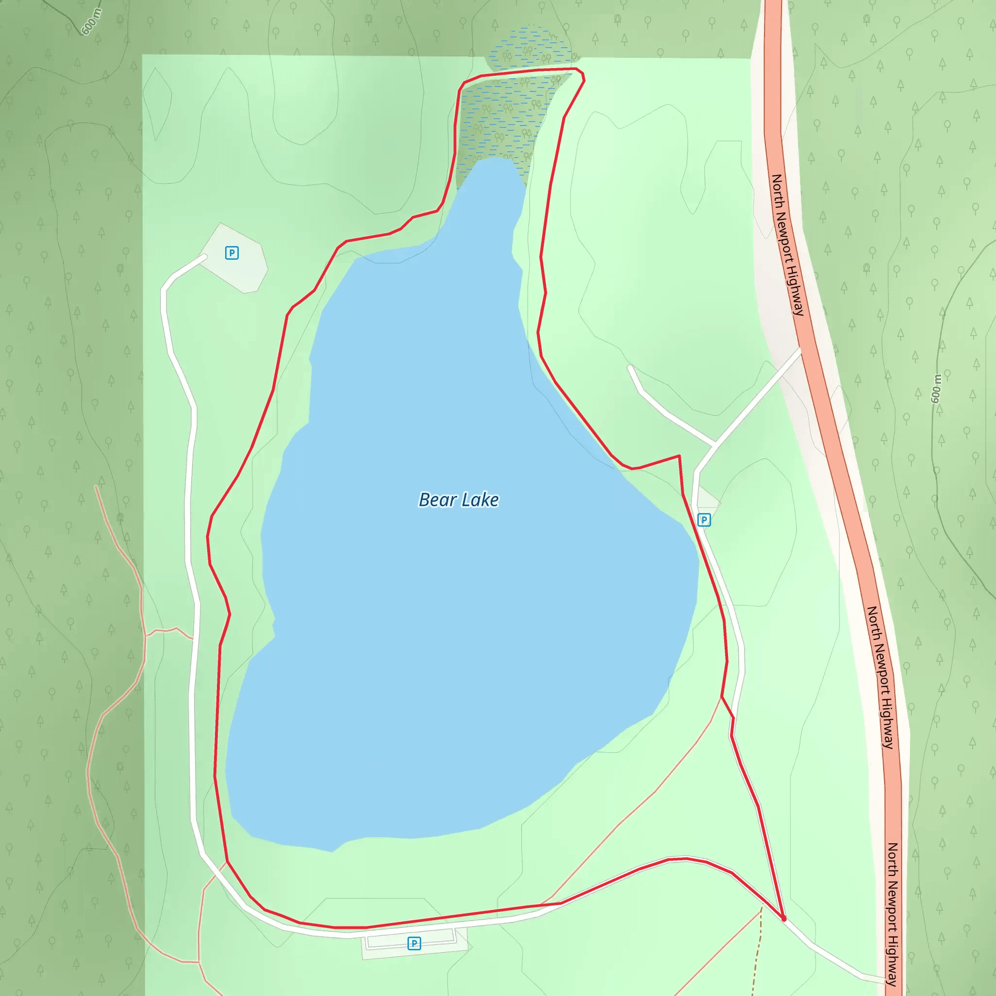 Bear Lake Loop mobile static map