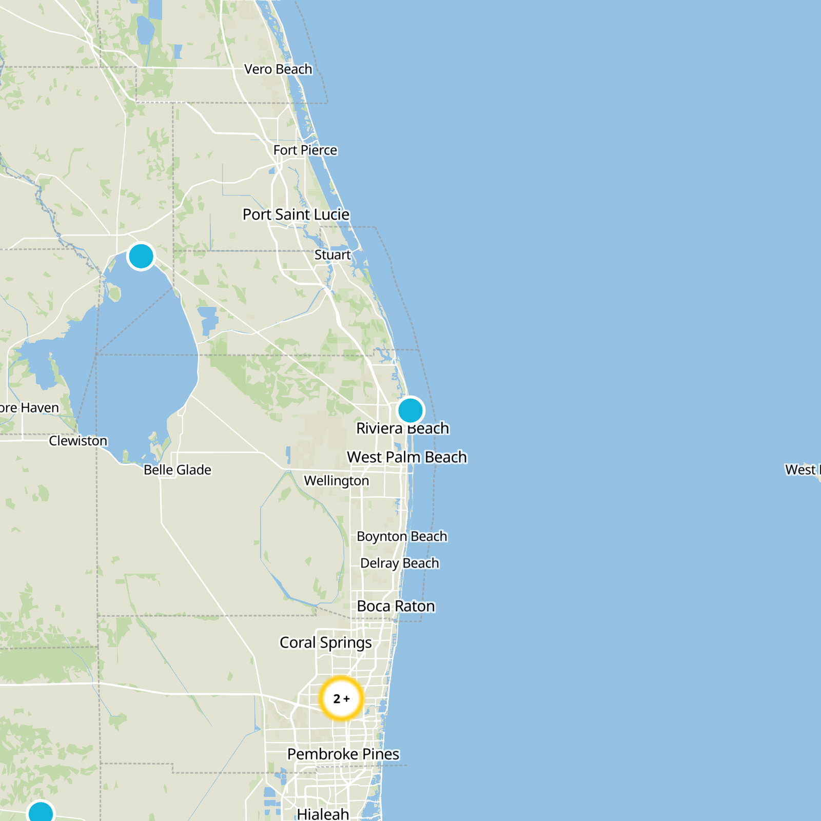 Palm Beach County Static Map
