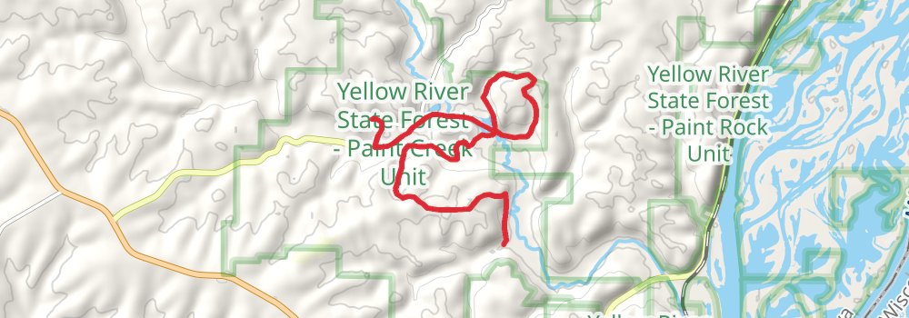 Yellow River State Forest Loop stage 2 Map