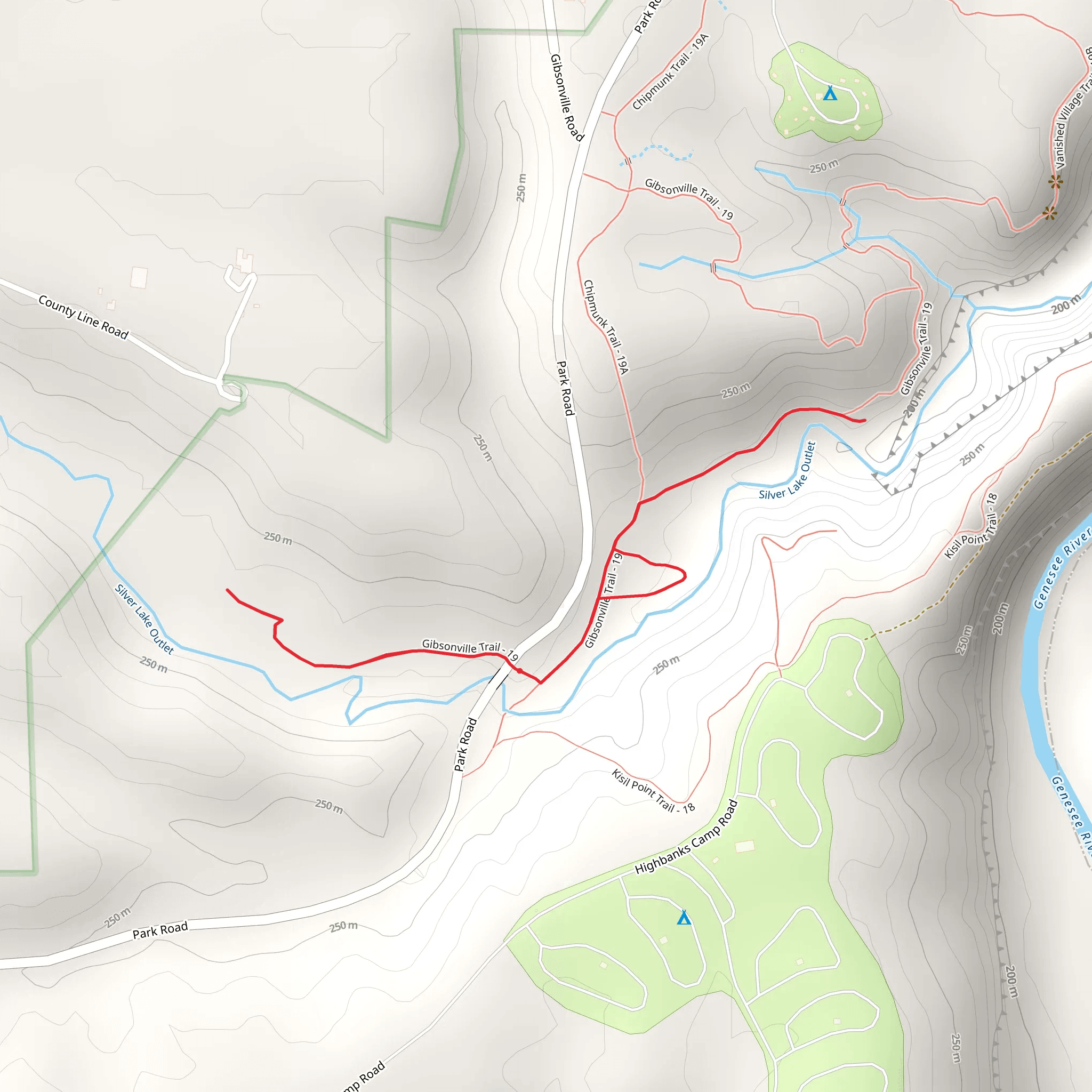 Gibsonville Trail mobile static map