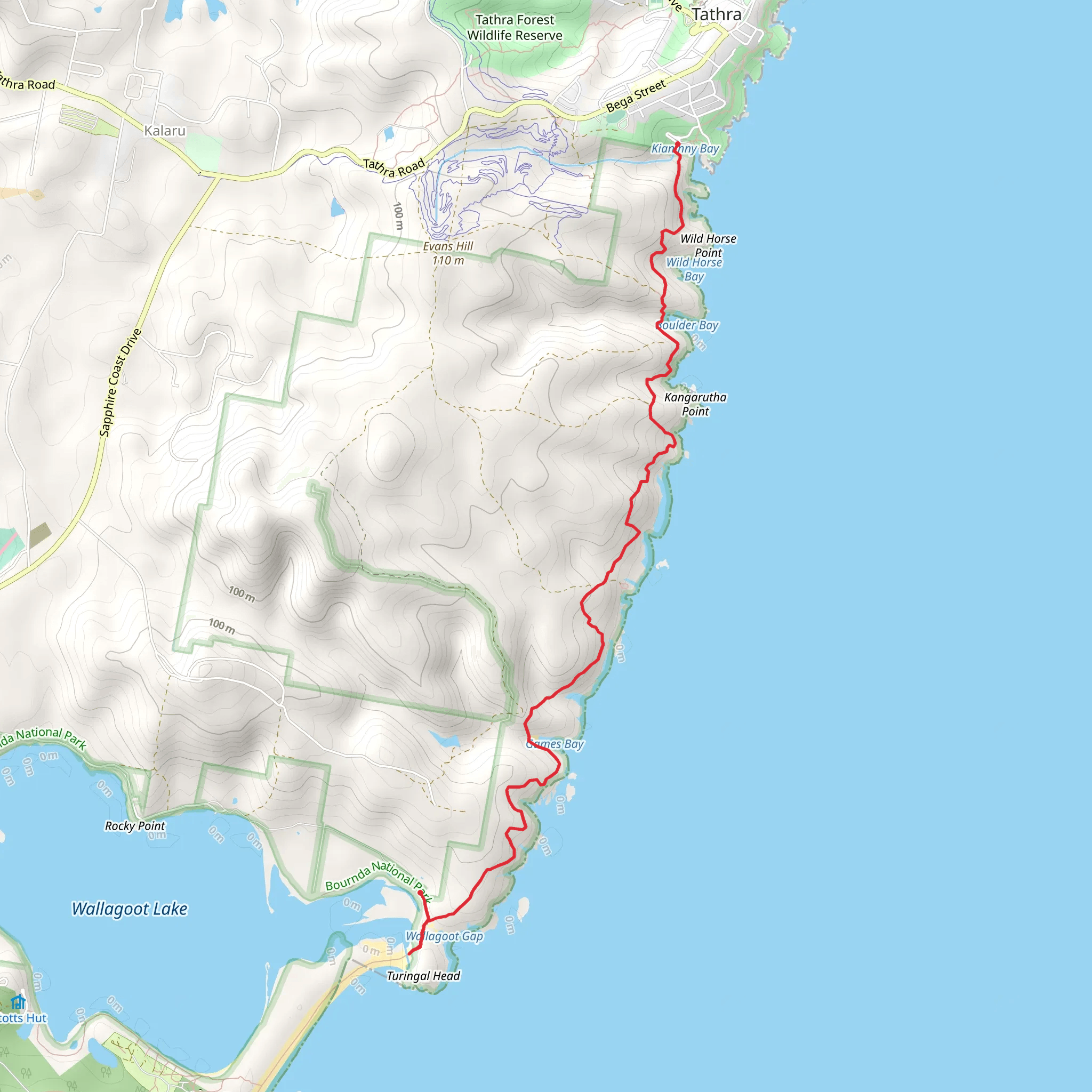 Kangarutha Track mobile static map