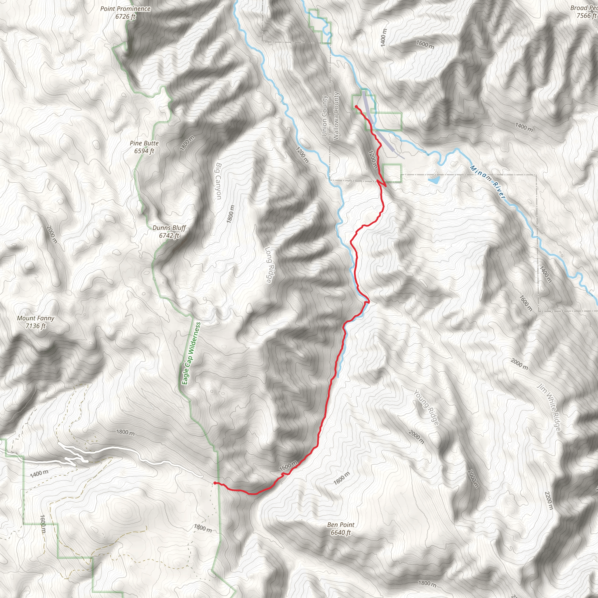 Horse Ranch Trail mobile static map