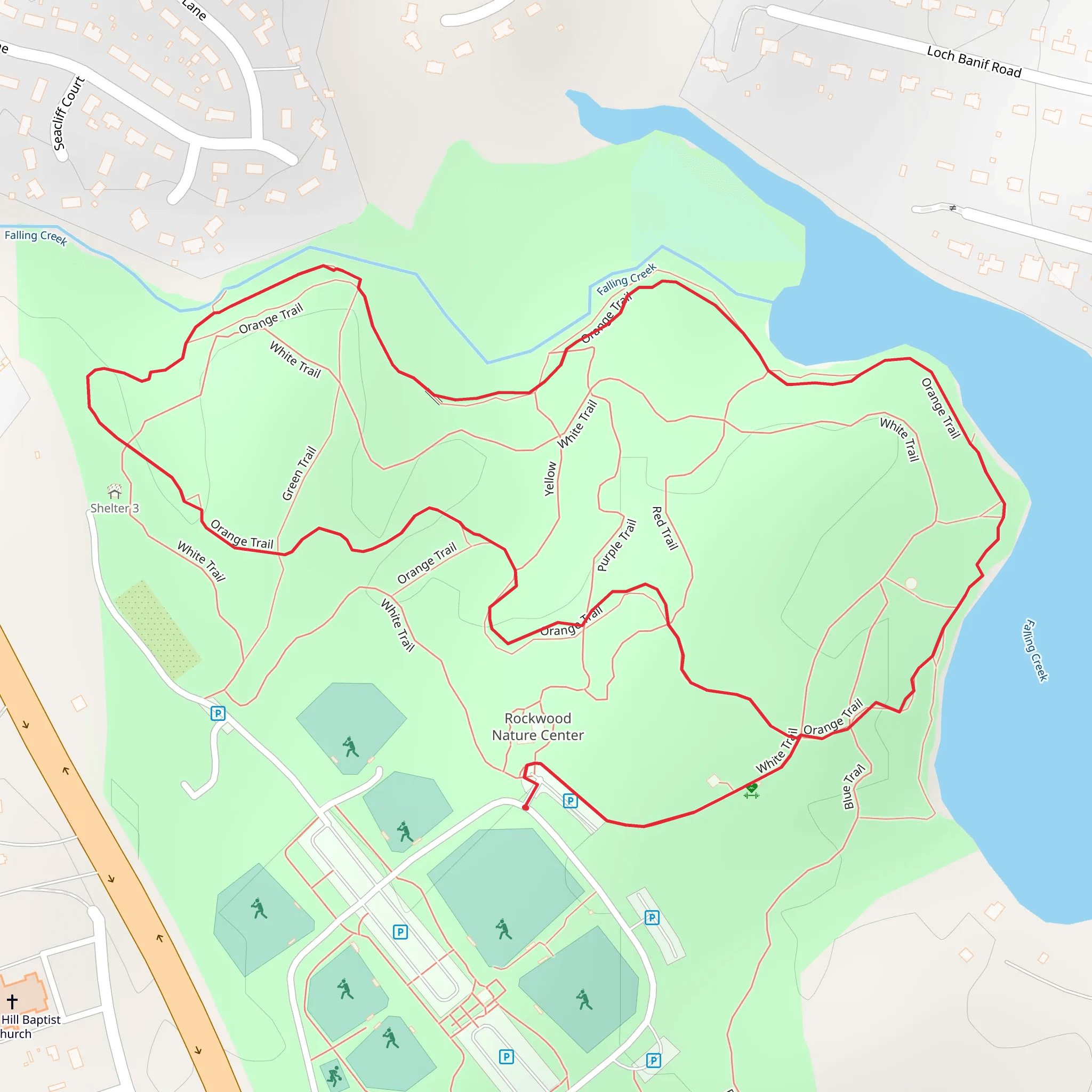 Orange Loop Trail mobile static map