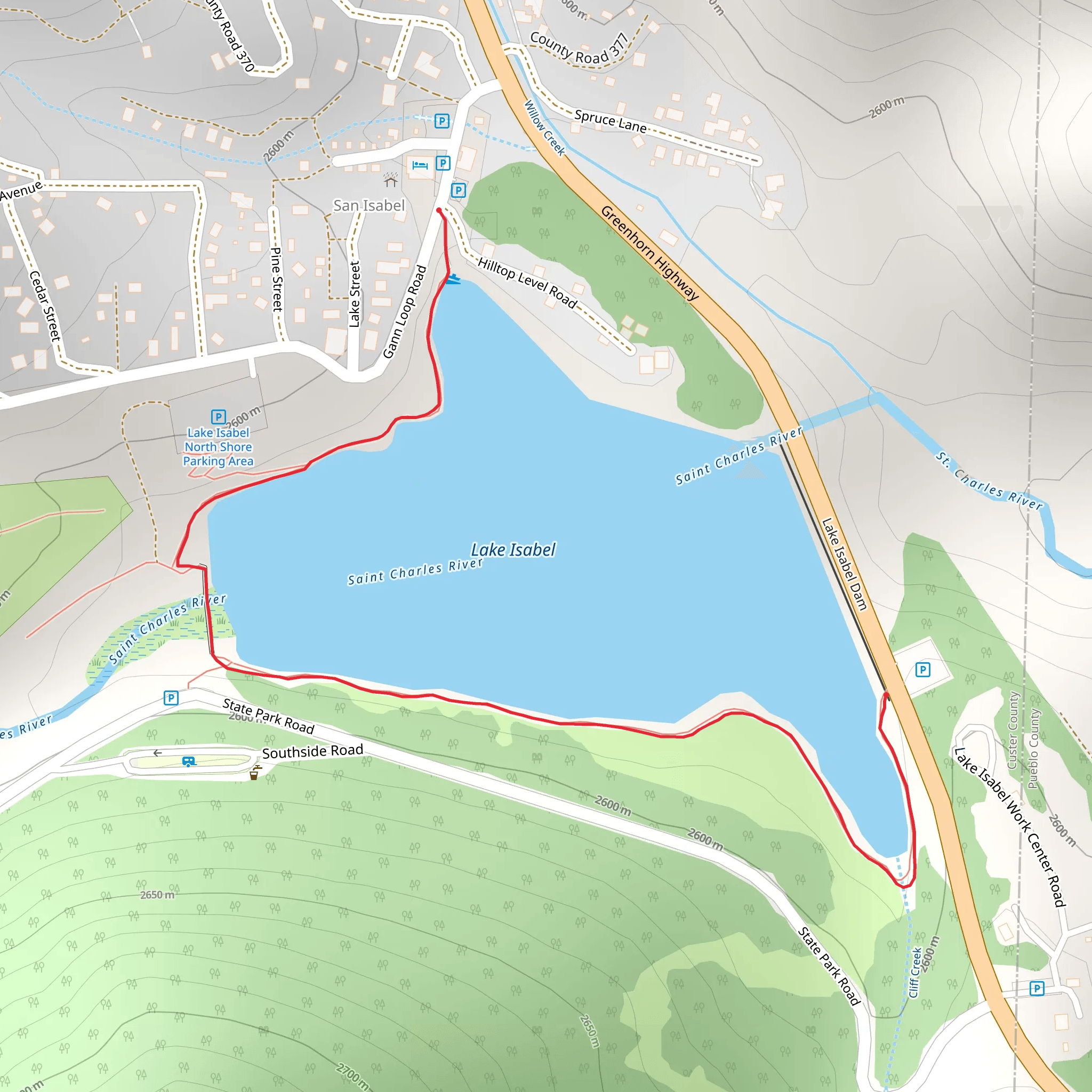 Lakeshore Trail mobile static map