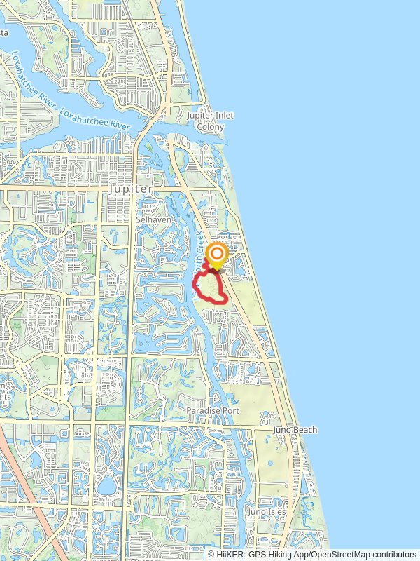 Jupiter Ridge Natural Area Loop mobile static map