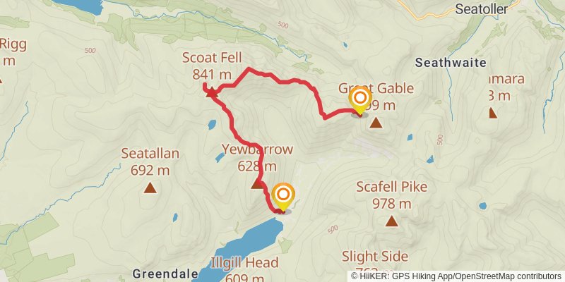 Bob Graham Round stage 6 Map