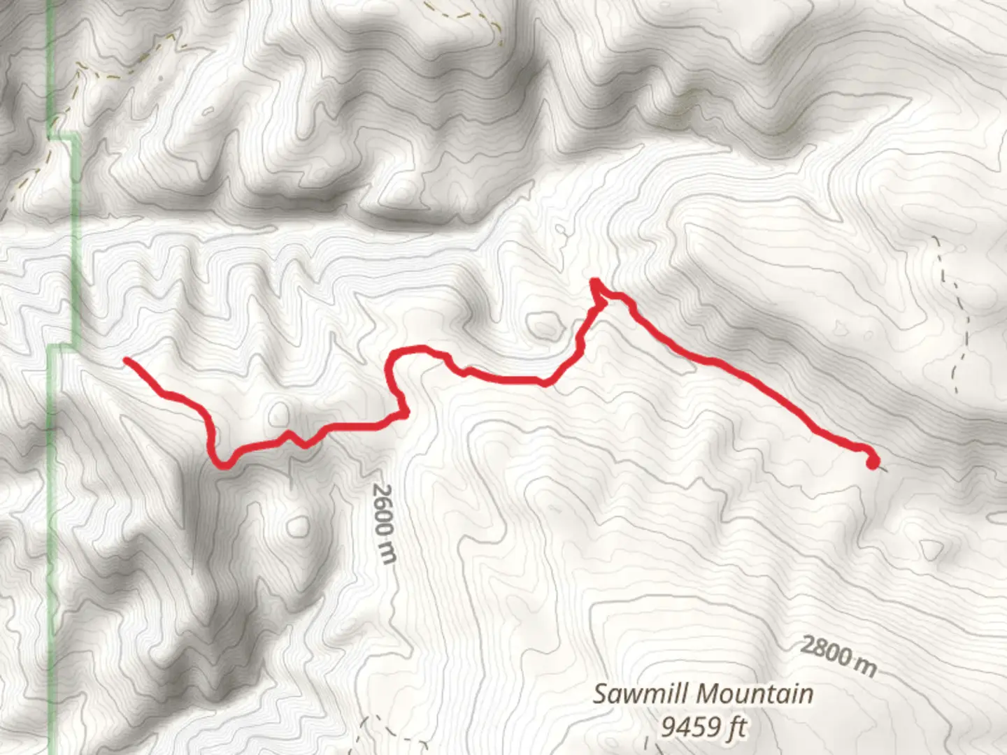 An image depicting the trail Dickerville Ridge via Dickerville Trail and its surrounding area.
