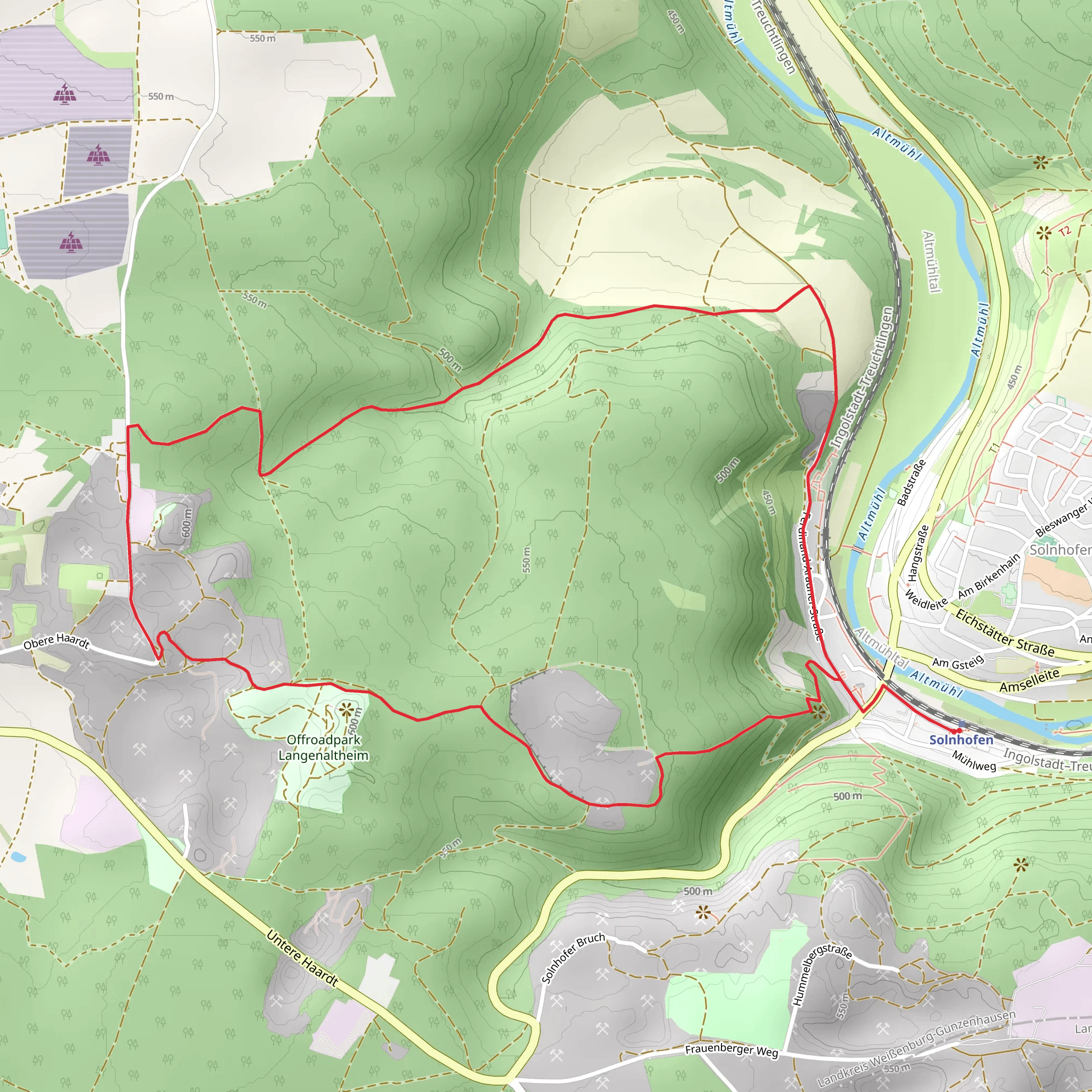 Solnhofen 5 Loop mobile static map