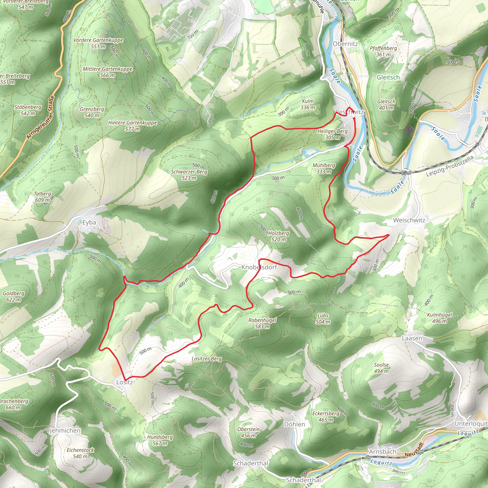 Bienen und Naturlehrpfad mobile static map